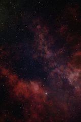 科幻电影《星际迷途》封面，宇宙星云背景震撼壮观